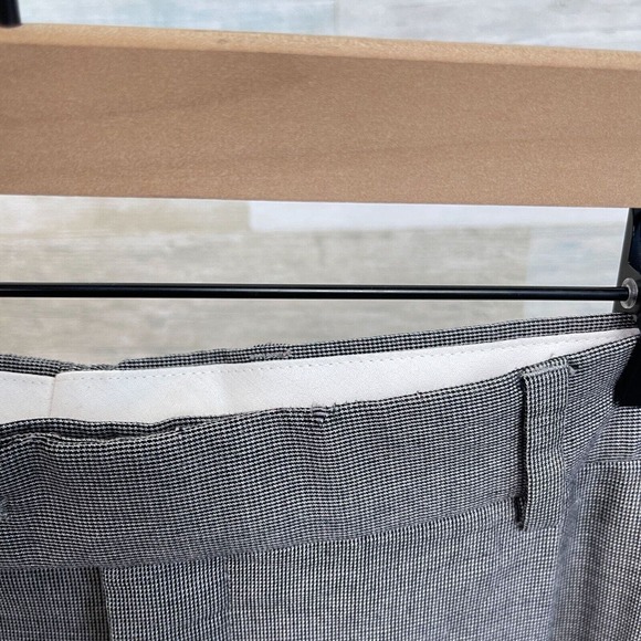 Jos A Bank Birdseye Suit Gray Cotton Wool Mens 40L Jacket 34x30 Pleated Pants - Picture 11 of 16